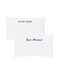 Custom Just Married Pillowcase Set