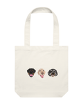 Custom Detailed Pet Tote Bag (3 Pets)
