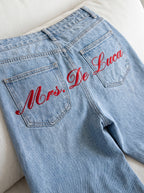 Custom Blue Denim Mrs Jeans
