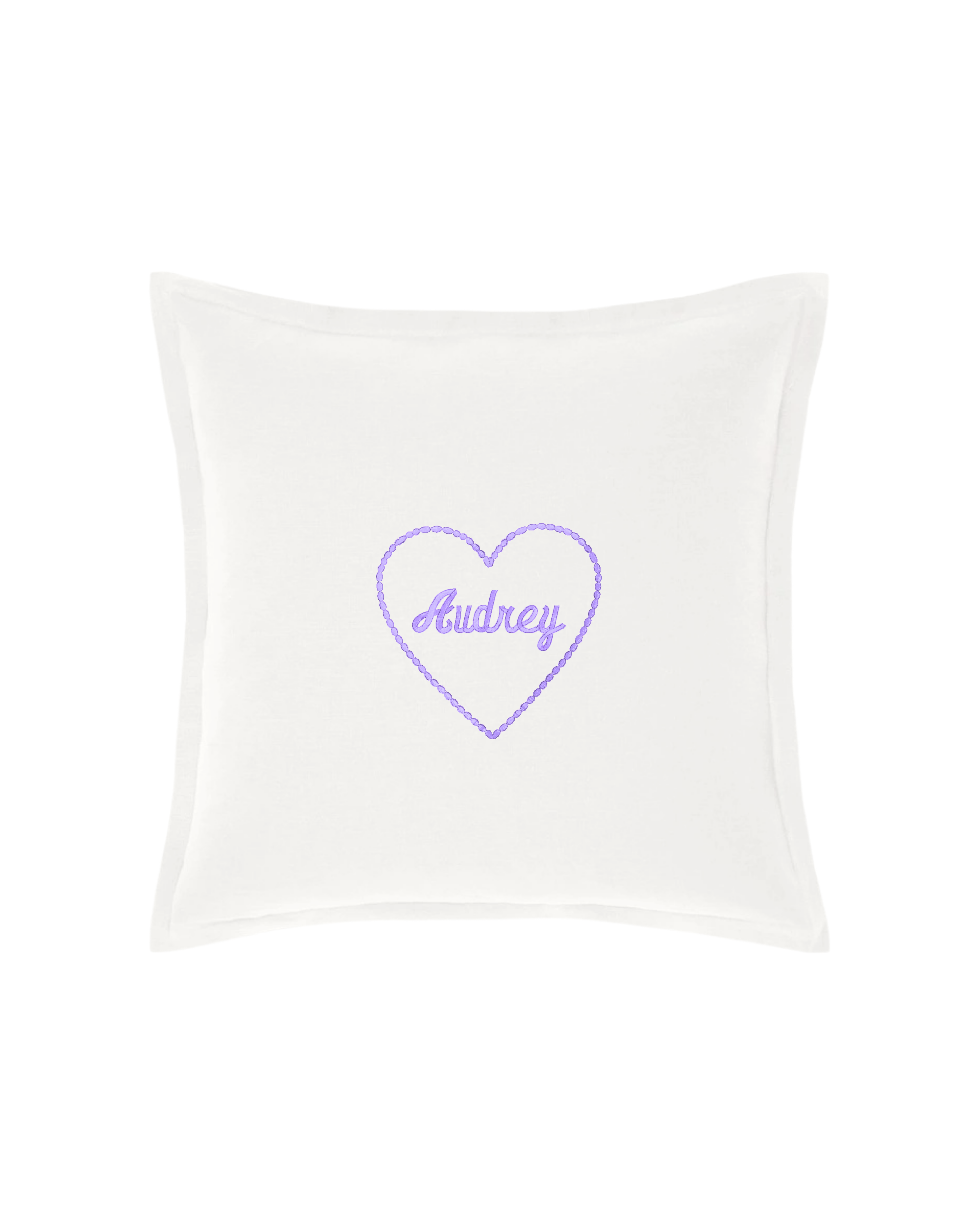 Custom Heart Name Pillow