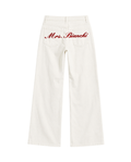 Custom White Denim Mrs Jeans