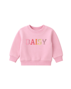 Custom Kids Name Rainbow Crewneck