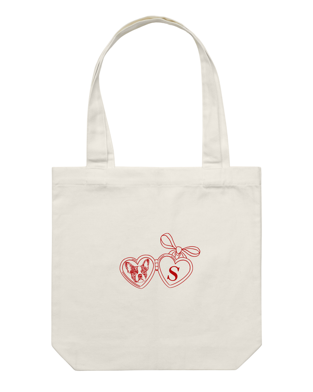 Custom Dog Locket Tote Bag