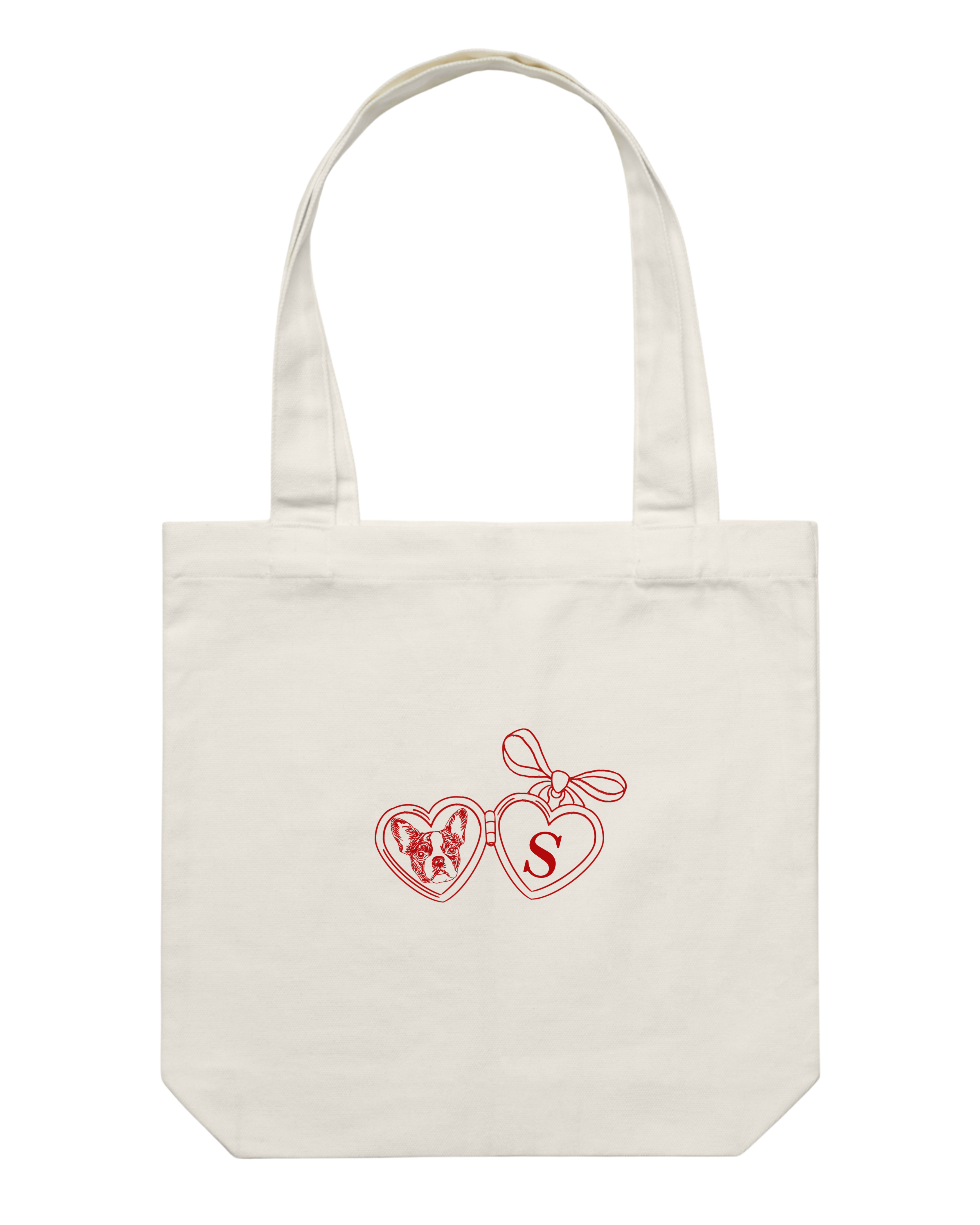 Custom Dog Locket Tote Bag