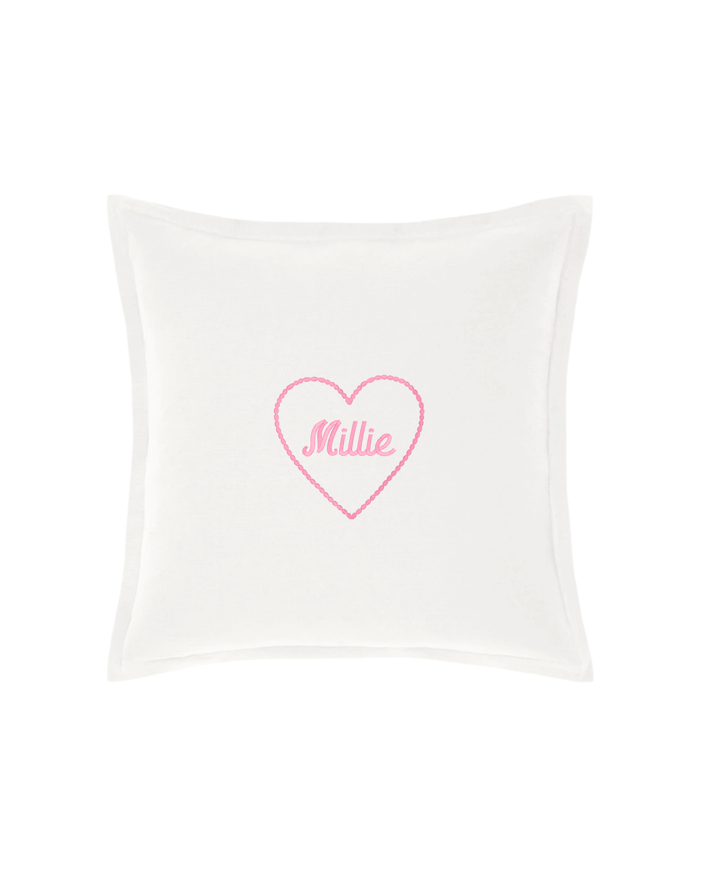 Custom Heart Name Pillow