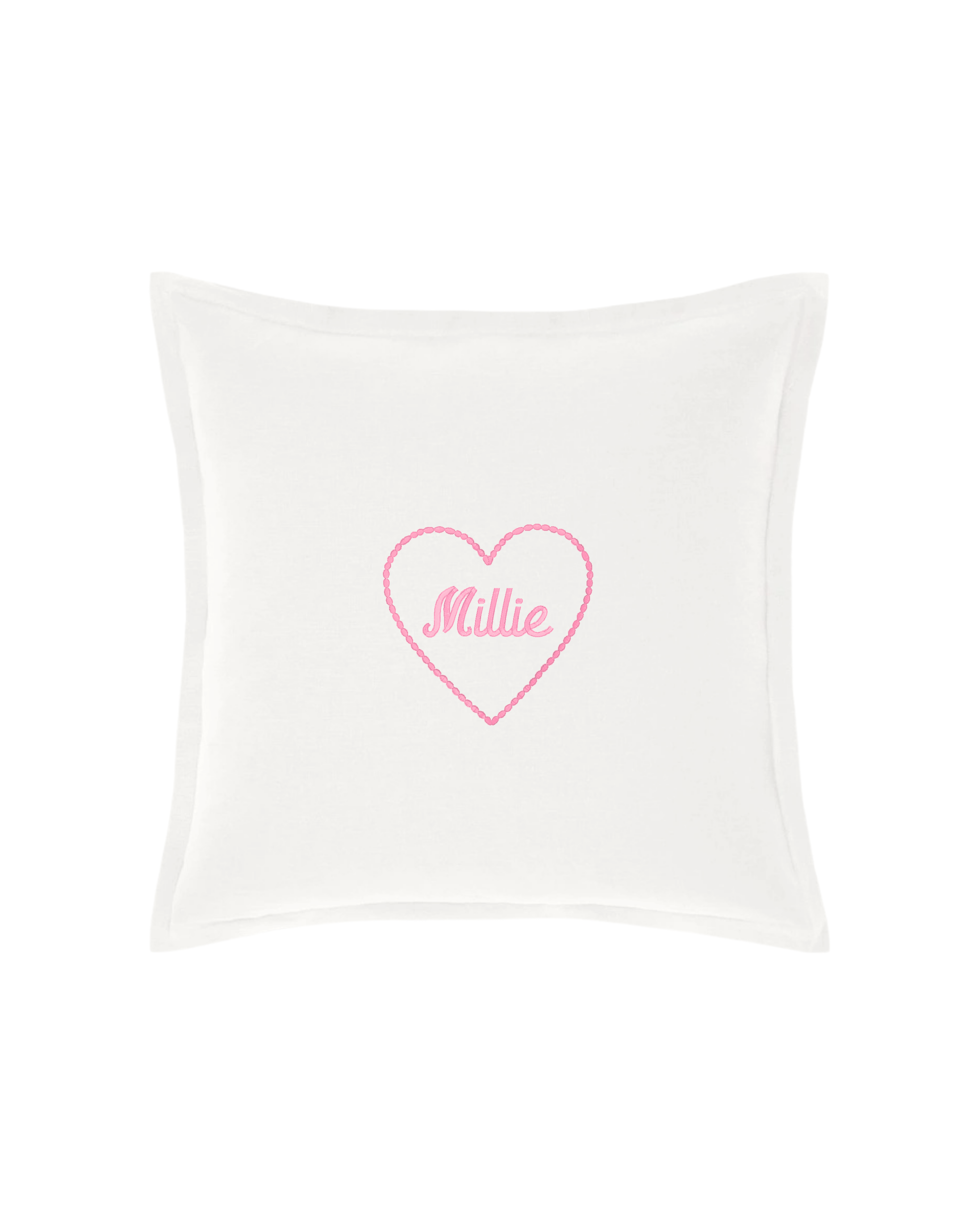 Custom Heart Name Pillow