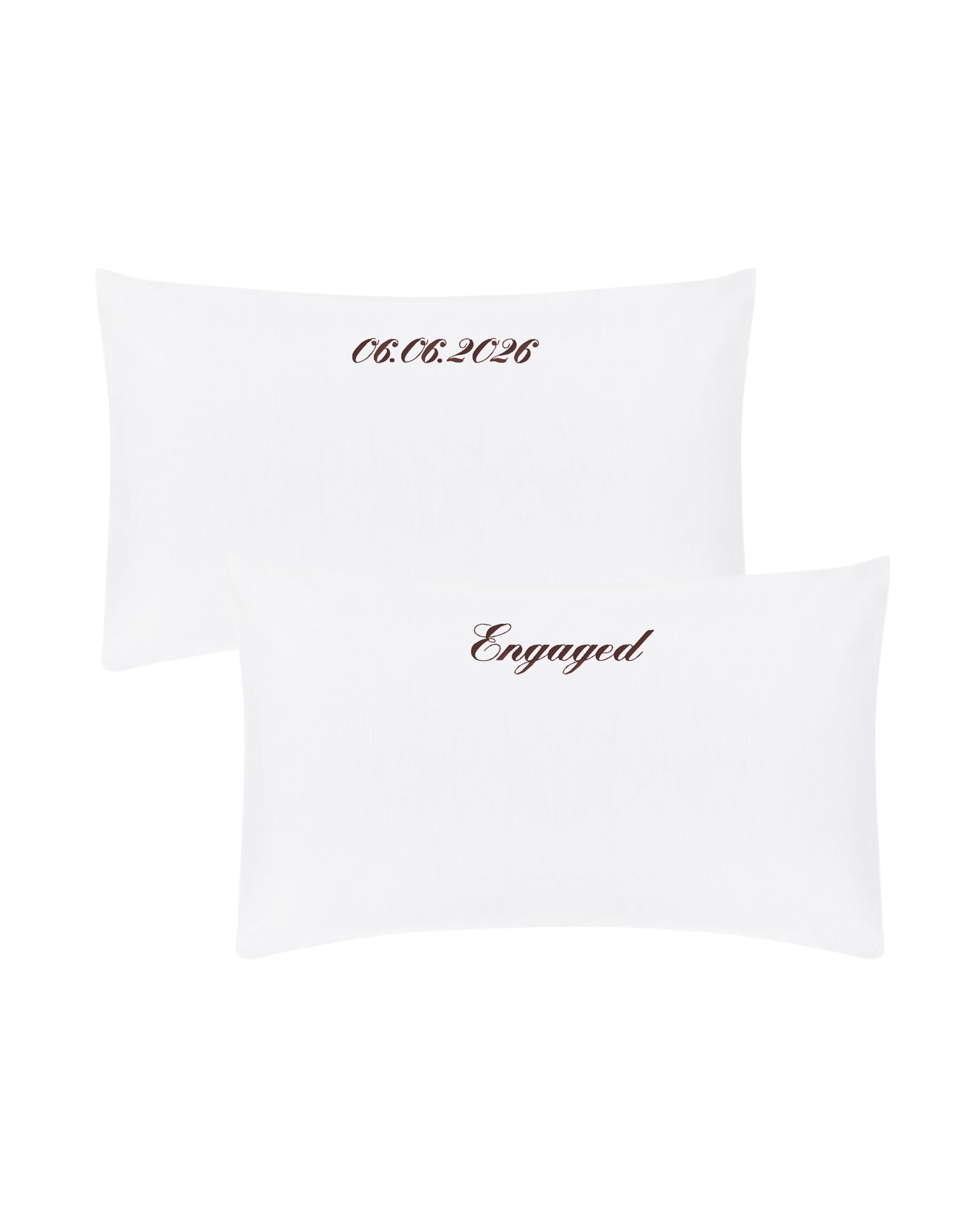 Custom Engaged Pillowcase Set