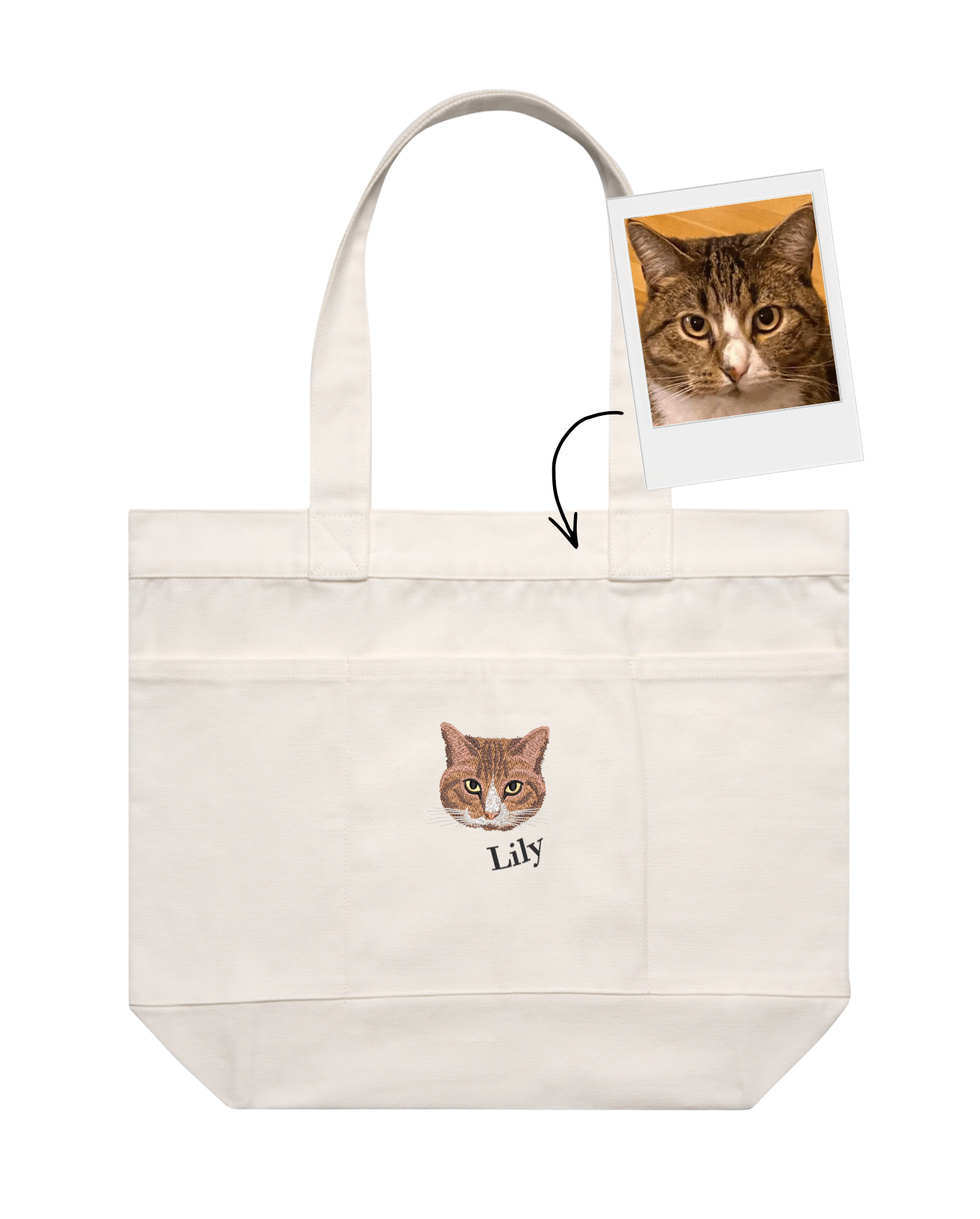 Custom Detailed Pet Tote Bag