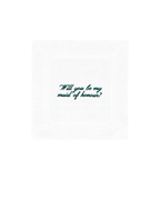 Will You Be My Maid Of Honour? Linen Drink Napkin