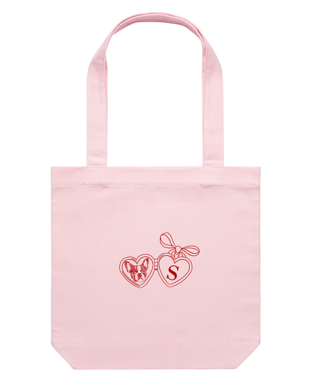 Custom Dog Locket Tote Bag